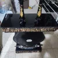 آینه شمعدان سلطنتی طلایی|صنایع دستی و سایر لوازم تزئینی|خلخال, |دیوار