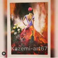 تابلو نقاشی برجسته ی اکرولیک