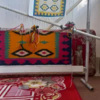دار قالی نیمه بافته