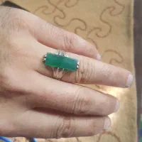 انگشتر نقره وساعت درجه یک