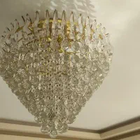 ۲عدد لوستر کریستال|لوستر و چراغ آویز|اصفهان, عسگریه|دیوار