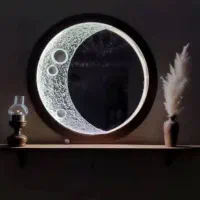 آینه ماه|آینه|میبد, |دیوار