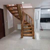ساخت پله دوبلکسی ونرده چوبی|خدمات پیشه و مهارت|اراک, |دیوار