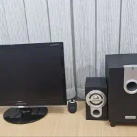 میز کامپیوتر به همراه کامپیوتر و اسپیکر|رایانه رومیزی|زنجان, |دیوار