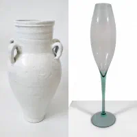 دو عدد گلدان، پالتو، مانتو و لباس مجلسی(ورق بزنید)