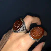 انگشتر عقیق نقره