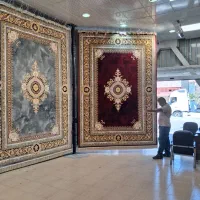 فرش دودی طلاکوب ۱۲۰۰ورساچه جدید|فرش|شیراز, قلات|دیوار