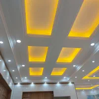 گچکاری وگچبری نورمخفی طرح کناف با گچ کاری لکه گیری