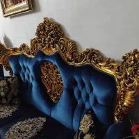 مبل سلطنتی تمام چوب راش پرمنبت ورق طلامبل چستر|مبلمان خانگی و میز عسلی|بروجرد, |دیوار