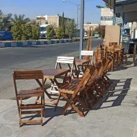 میز و صندلی تاشو دو نفره|مبلمان خانگی و میز عسلی|فسا, |دیوار