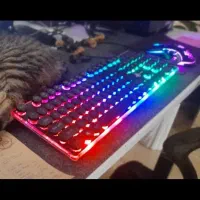 کیبورد RGB Limida|قطعات و لوازم جانبی رایانه|رشت, دیلمان|دیوار