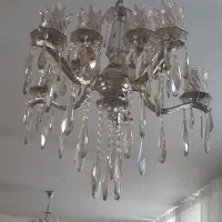 لوستر برنجی با روکش آب طلا|لوستر و چراغ آویز|اراک, |دیوار