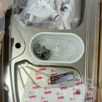 سینک ظرفشویی استیل اخوان در ابعداد ۶۰×۱