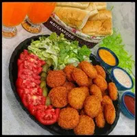 فلافل ترد و داغ  و بندری آتیشی