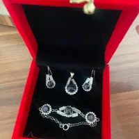 سرویس طلا گردنبند گوشواره دستبند