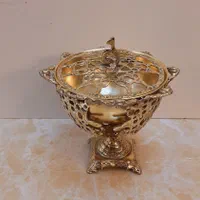 آجیل خوری شکلاتخوری کاسه دار بلند برنز سوگلی