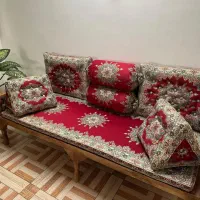 سرویس سنتی پشتی شاهنشین طرح نیلوفر و جاجیم|پشتی|تهران, هرندی|دیوار