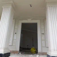 سیمانکاری نما رومی ابزار مدرن طرح چرمی|خدمات پیشه و مهارت|رامسر, |دیوار