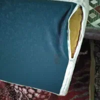 پشتی قدیمی اسفنجی با روکش پوست آهو|پشتی|تبریز, |دیوار