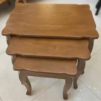 میز جلومبلی عسلی جلو مبلی ۳تکه‌چوبی هلال جهیزیه