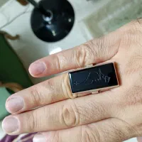 انگشتر عقیق سیاه|جواهرات|گنبد کاووس, |دیوار