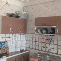 4 کابینت سه درب MDF با آبچکان و سینک ظرفشویی