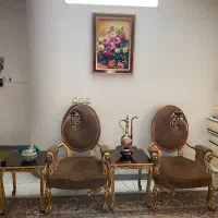 مبل کلاسیک ۹ نفره|مبلمان خانگی و میز عسلی|قائم‌شهر, |دیوار