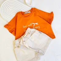 ست کراپ شلوارک دخترانه