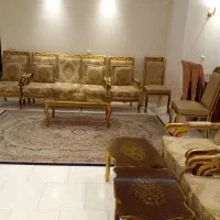 مبل و میزناهارخوری چوب راش مدل کتیبه کاملا سالم