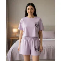 ست کراپ شرتک ،تیشرت نگین کاری