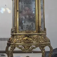 بوفه دو تکه چوب راش ورق طلا