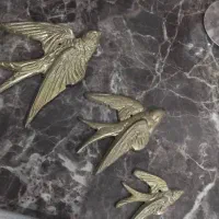 ۲۱ عدد پرستو دیوار کوب برنز|صنایع دستی و سایر لوازم تزئینی|قم, زند آباد|دیوار