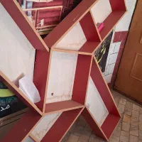 دکور قفسه چوبی|کتابخانه، شلف، قفسه‌های دیواری|دورود, |دیوار