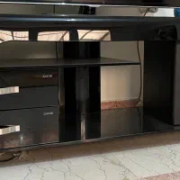 میز تلویزیون شیشه ای مشکی