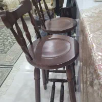 دو عد صندلی اپن چوبی
