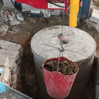 چاه کن با مصالح