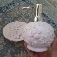 جامایعی و جا صابونی ست صورتی