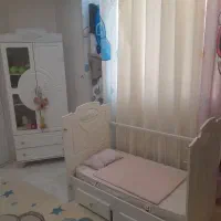 تخت و بوفه کودک سفید