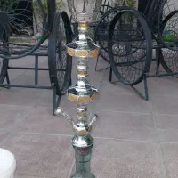۳عددقلیون عربی برنجی وچوبی