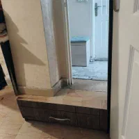 جاکفشی  آینه دار بزرگ و جا دار ریلی و کمد ریلی ۲عد