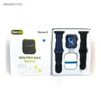 ساعت هوشمند و ایرپاد بلوتوثی W26 Pro Max|ساعت|قزوین, |دیوار