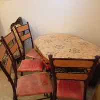 میز صندلی تمیز چهار نفره ،|میز و صندلی غذاخوری|شوشتر, |دیوار