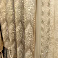 والان پرده دکوری مخمل پتینه توسی طلایی ترک|پرده، رانر، رومیزی|تهران, مولوی|دیوار