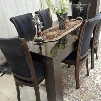 ست مبل میزنهارخوری ایینه کنسول ساعت بوفه و جاکفشی|مبلمان خانگی و میز عسلی|تاکستان, |دیوار