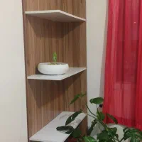 کتاب خانه شلف گلدان قفسه کاربردی|کتابخانه، شلف، قفسه‌های دیواری|قرچک, میرزائی شمالی|دیوار