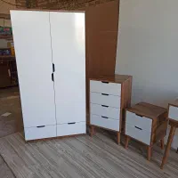 تخت و سرویس چوب|تخت و سرویس خواب|آشخانه, |دیوار