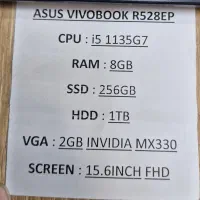 ASUS VIVOBOOK R528 i5-8GB-1TBHDD-256GBSSD-2GB|رایانه همراه|تهران, میدان ولیعصر|دیوار
