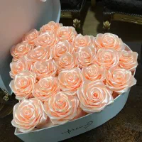 گل جاودان گل روبانی دسته گل باکس گل‌