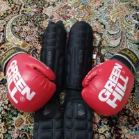 دستکش بوکس و محافظ ساق لاک‌پشتی