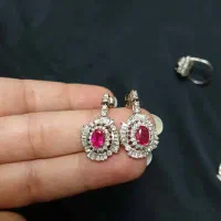 نیم ست نقره و یاقوت|جواهرات|تهران, سید خندان (جلفا)|دیوار